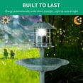 thumbnail image 2 of 51*51*106cm Plastic Round Birdbath with Solar Ligh Dark Green, 2 of 8