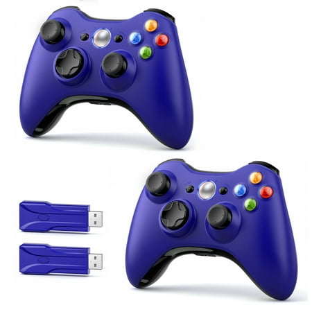 2 Pack Xbox 360 Wireless Controller for Xbox 360, Controller Compatible with Xbox 360/360 Slim, PC