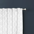 thumbnail image 3 of Hometrends Natalie 84" Back Tab Light Filtering Drapery Window Curtains Panel, White, 3 of 7