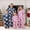 Boy, variant on Family Matching Christmas Pajamas Set Santa Letter Print Holiday Satin Sleepwear Dad Mom Kids PJs