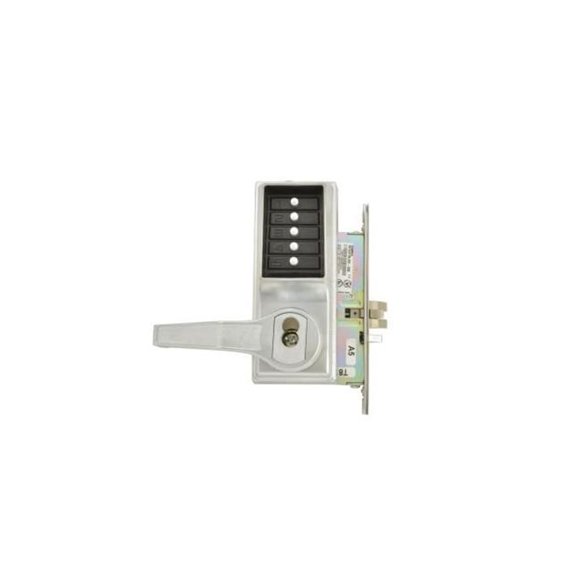 Simplex L8146B26D Verrou Mécanique à Bouton-Poussoir Main Gauche avec Meilleur Préparation - Chrome Satiné