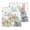 Grey White, variant on Easter Kitchen Dish Towels for Drying Dishes Set of 2, Easter Grey Bunny Spring Watercolor Eggs Butterflies Waffle Weave Microfiber Hand Tea Bathroom Towels Quick Dry & Absorbent Towel 12x12