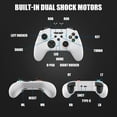 thumbnail image 3 of Wireless Controller Compatible with Switch 2, Switch Controller with Dual Vibration, Turbo, Motion, Programmable, Compatible for PC/IOS/Android, White, 3 of 9