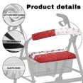 thumbnail image 5 of HELLHERO Snowflakes Seat & Backrest Cover Set Rollator Seat Cover with Easy Install Stretchable Material Sun & Dust Protector for Elderly, 5 of 7