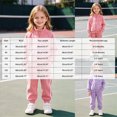 thumbnail image 4 of TOWED22 Baby Girl Clothes Fall Winter Toddler Outfits Long Sleeve Crewneck Sweatshirts Bell Bottoms Pants Girls Clothing Set,Purple,12-24 M, 4 of 9