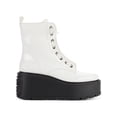 thumbnail image 2 of DKNY Womens Harli  Patent Ankle Combat & Lace-up Boots, 2 of 3