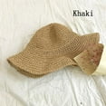 thumbnail image 5 of Women Floppy Beach Hat Summer Bucket Hat Pocketable Sun Hats Wide Brim Straw Hat, 5 of 8