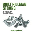 thumbnail image 7 of (5 pack) Hillman Wing Nuts, Type A Wing Nuts, 1/4-20", Steel, Zinc Finish, Silver, 8 pack, 7 of 7