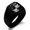 Black, variant on Stainless Steel Letter F Initial 3D Monogram Engraved Engraved Square Flat Top Biker Style Polished Signet Ring