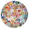 thumbnail image 2 of Pegatinas de vinilo con lugares pintorescos famosos del mundo, impermeables, 100 unidades, 2 of 3