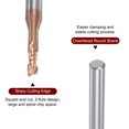 thumbnail image 4 of Cuadrado Nariz Extremo Molino 4mm Vástago 2,5mm x 12mm Titanio Recubierto Sólido Carburo 2 Flautas Extra Larga Molienda Cortador para Inoxidable Acero Aleación Endurecido Acero, 4 of 6