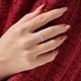 thumbnail image 7 of LavaJewelry, Horizontal-set Gemstone Ring, 925 Sterling Silver Ring, Ring for Woman, Size 10, 7 of 7