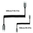 thumbnail image 4 of CIYISON Flexible Spring USB Type C Cable Power Cord 60W PD3.0 Fast Charging and 480Mbps Data Sync for Gaming Devices Headphone, 4 of 6