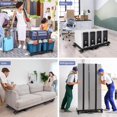 thumbnail image 5 of Furniture Dolly 4 Wheels, 2000LBS Thickened Iron Pipe Furniture Movers, Spliced Buckle Design Moving Dolly Cart with 2 Lashing Strap, Heavy Duty Flat Dolly Cart for Refrigerator, Sofa, 2 Pack, 5 of 7
