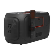 JBL PartyBox On-The-Go 2 - Portable party speaker with one wireless digital mic, handle and a shoulder strap, Dynamic lightshow, Up to 15 hours playtime, Splash proof & Auracast™ (Black)