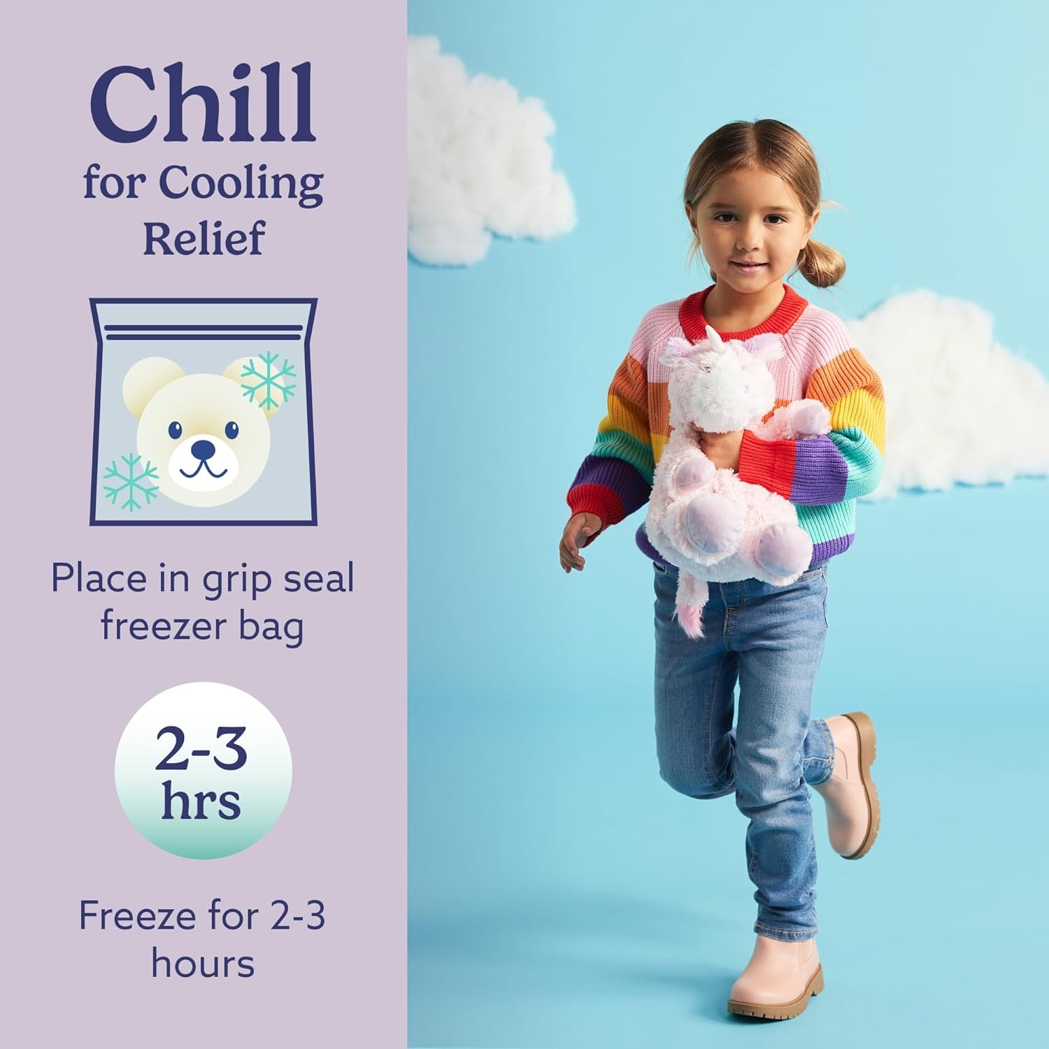 Warmies 13-Inch White Unicorn Heated Plush Toy photo 5