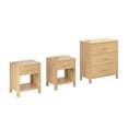 thumbnail image 1 of Pemberly Row Commode 3 Tiroirs et 2 Tables de Chevet avec Tiroir en Placage Chêne Blanc, 1 of 7