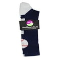 thumbnail image 2 of Baseball Logo Crew Socks (Navy/White, Large), 2 of 2
