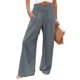 thumbnail image 1 of Pantalones De Mujer,Pantalones De Mujer Pantalones De Pierna Ancha De Cintura Alta para Mujer Pantalones Sueltos Informales Rendimiento De Primer Nivel, 1 of 6