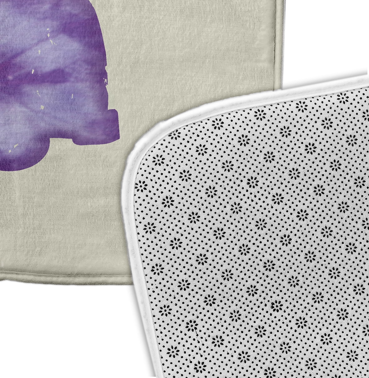 Simply Daisy 24" x 17" Plush Microfiber Purple Beach Drive Bath Mat
