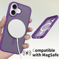 thumbnail image 2 of XNB for IPhone 17 Case [Compatible with Magsafe]Translucent Matte Phone Cover, [Military Grade Drop Protection] Slim Durable Shockproof Protective Bumper, 2 of 6