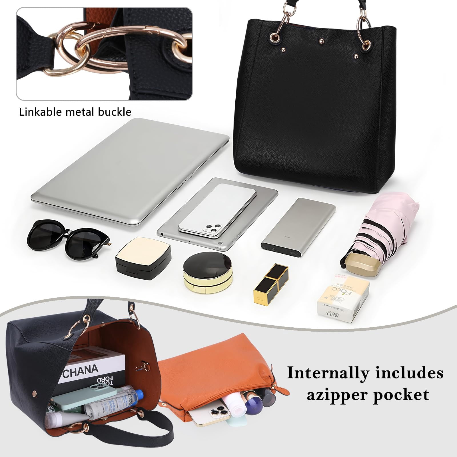 Gmdisc Large Work Tote Bag for Women,Satchel Handbags with Shoulder Strap Top Handle Purse Crossbody Bag Soft Vegan Leather Shoulder Bag