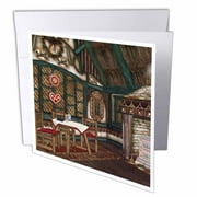 3dRose A fairytale gingerbread house, Greeting Cards, 6 x 6 inches, set of 12