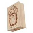thumbnail image 1 of Hedgehog Five Golden Rings 12 Days of Christmas Rectangle Rubber Stamp Stamping Scrapbooking Crafting - Large 2.5in, 1 of 7