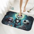thumbnail image 2 of Alfombrilla de baño de tierra de diatomeas de Pesadilla antes de Navidad, alfombrilla de ducha antideslizante de goma, alfombrilla de baño de secado rápido, alfombrilla de piedra fina para baño,, 2 of 7