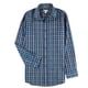 thumbnail image 1 of bar III Camisa de vestir con botones a cuadros múltiples para hombre, azul, 14-14.5, 1 of 2
