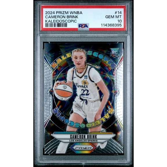 Graded 2024 Panini Prizm WNBA Cameron Brink #14 Kaleidoscopic Rookie RC Basketball Card PSA 10 Gem Mint