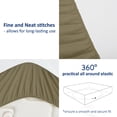 thumbnail image 5 of King Fitted Sheet - 600 Thread Count Egyptian Cotton, Cooling Sateen Weave Bed Sheet, 16-Inch Deep Pockets with No-Pop Elastic, Soft, Durable, and Breathable Bottom Sheet (Taupe), 5 of 8