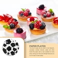 thumbnail image 2 of Matsuzay Paquete de 10 platos de papel, vajilla decorativa para fiestas, ambientes para servir postres, pasteles, magdalenas, platos de galletas Kits de decoración para fiestas, 2 of 6