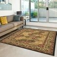 thumbnail image 2 of Linon Elegance Tabriz Power Loomed Polypropylene 5'x7'3" Rug in Black, 2 of 3