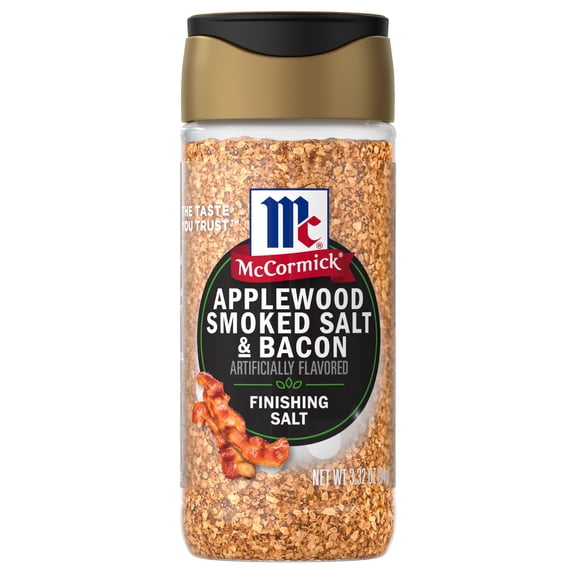 McCormick Applewood Smoked Salt and Bacon Finishing Salt, 3.32 oz Bottle