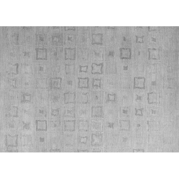Ahgly Company Indoor Rectangle Solid Gray Modern Area Rugs, 5' x 8'