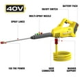 thumbnail image 2 of PowerSmart 40V Cordless Pressure Washer 1100 PSI Portable Power Washer with 5 Spray Nozzle for Home Projects 4.0 Ah Battery and Charger Included, 2 of 7