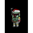 thumbnail image 2 of Boy's Star Wars Boba Fett Santa Hat Cartoon  Pull Over Hoodie Black X Large, 2 of 4