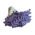 thumbnail image 2 of Kit de crochet de manta de flores, bricolaje para ramo elegante regalos kit de inicio de crochet juego de tejido de tejido para adultos iniciales Púrpura, 2 of 8