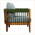 thumbnail image 4 of Outdoor Lounge Chair - Boho Acacia Wood with Handwoven Rope, Curved Back & Removable Water-Resistant Cushions for Porch | Acacia Wood | Waterproof Fabric, 4 of 18