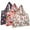 Pink Floral Bloom, variant on Wrapables Large Foldable Tote Nylon Reusable Grocery Bag, 3 Pack, Cacti, Floral, Poppies