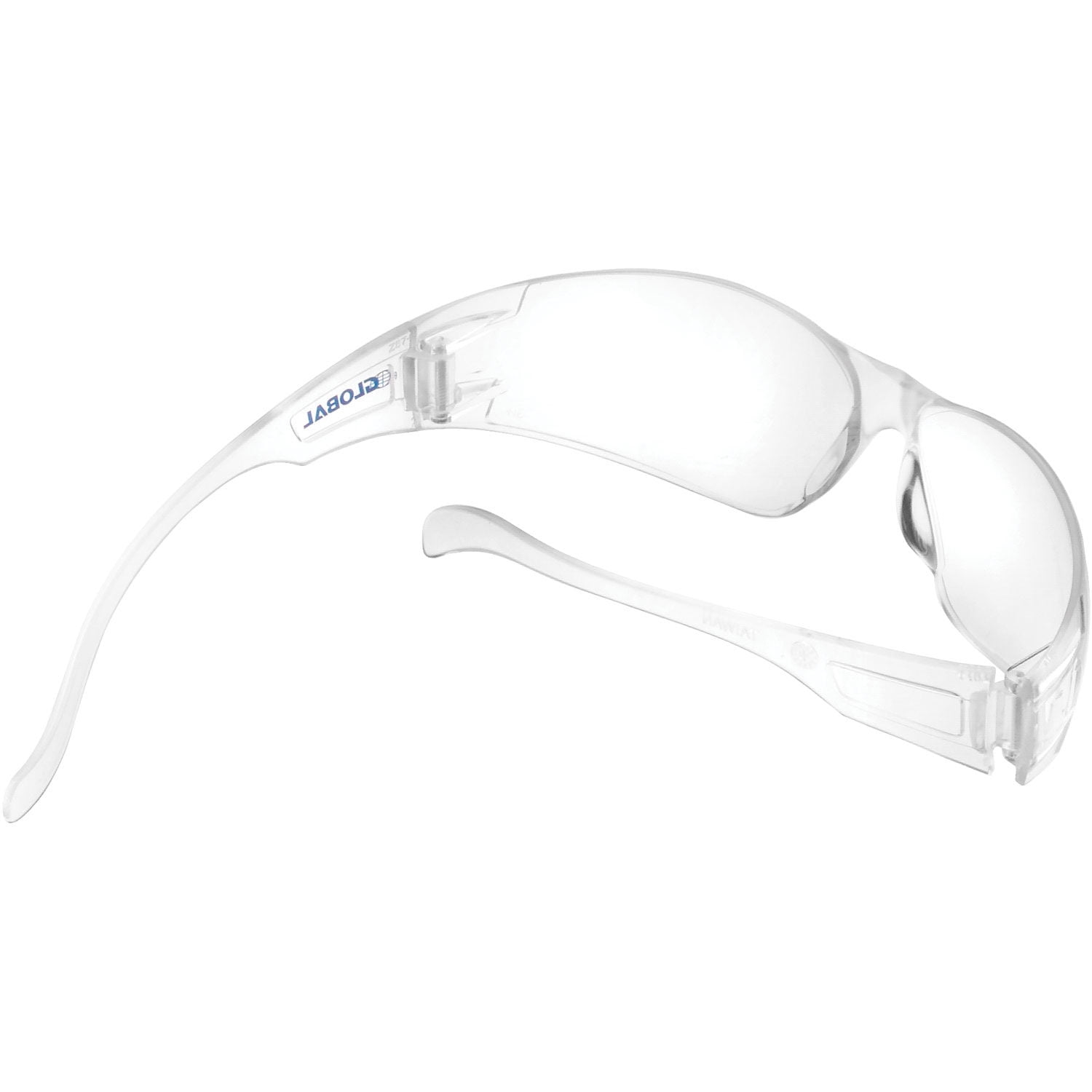 Frameless Safety Glasses, Anti-Fog, Clear Lens, Lot of 12