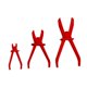 thumbnail image 5 of Alicates de corte de tubos genéricos de 3 piezas, juego de abrazaderas de sellado, abrazadera de alicates de línea de manguera de combustible de agua Rojo, 5 of 9