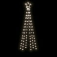 thumbnail image 4 of vidaXL Christmas Cone Tree Blue 108 LEDs 2x6 ft, 4 of 12