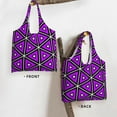 thumbnail image 3 of ZNDUO Women Tote Bag, Casual Handbags Big Capacity Shopping Shoulder Bag- Purple Triangle Seamless Structure Pattern, 3 of 7