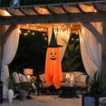 thumbnail image 4 of Xinwanna Halloween Hanging Decoration Outdoor Hanging Pumpkin Ghost with Witch Hat for Outside Yard Porch Lawn Tree Decor (Mix Color), 4 of 13