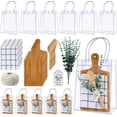 thumbnail image 2 of Shower Game Prizes for Winner Bamboo Cheese Board Spoon Plaid Towel Artificial Eucalyptus Stems Thank You Tag Card Gift Bag for Guest Bridal Shower Wedding Favors, 2 of 4