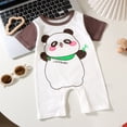 thumbnail image 2 of Dagaeig Kids Baby Boy Rompers Casual Print O Neck Button Romper Short Sleeve Newborn Boy Girl Cute Clothes 0 3 6 9 12 18 24 Months Baby Girl Summer Romper Size 9-12 Months, 2 of 7