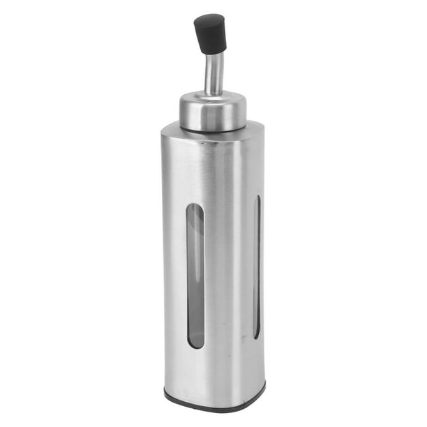 Vinagrera de Acero inoxidable Jadeshay 220 ml Botella dispensadora de aceite Acero inoxidable A