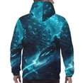 thumbnail image 7 of Pofeuu Futuristic Jet Ski Adventure Print Mens Casual Hooded Collar Drawstring Hoodies Pullover Sweatshirts Casual Long Sleeve Shirts-Medium, 7 of 7